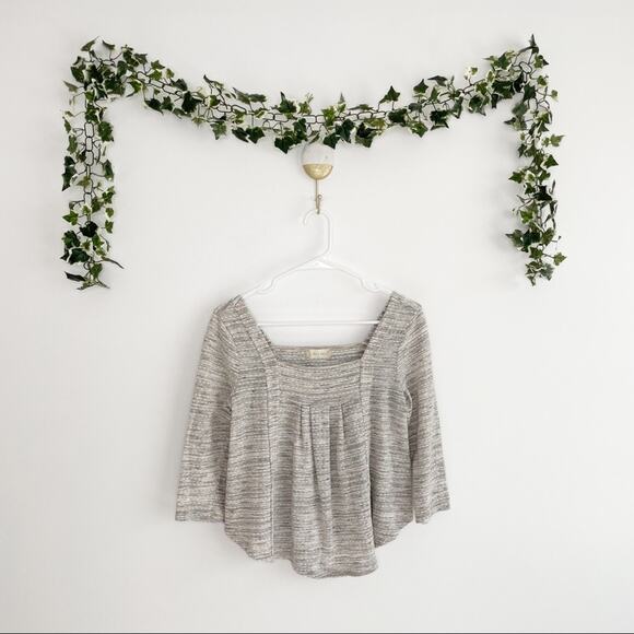 ALTAR'D STATE Swiss Dot Gray Long Sleeve Top Size Small - Picture 1 of 6